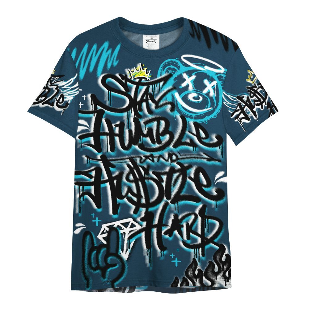 Shirt To Match Air Navy Baltic Blue - Humble Drip Streetwear Graffity All Over Print