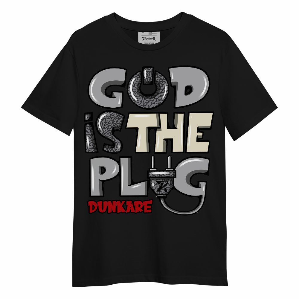 Shirt To Match Cement Grey 3s - God Is The Power Cord Unisex Shirt