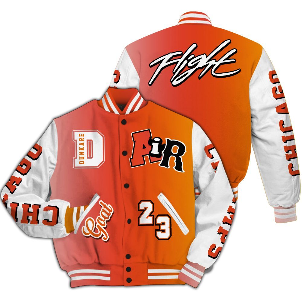 Varsity Jacket To Match Dunk High Candy Corn - AIR Number 23 GOAT All Over Print