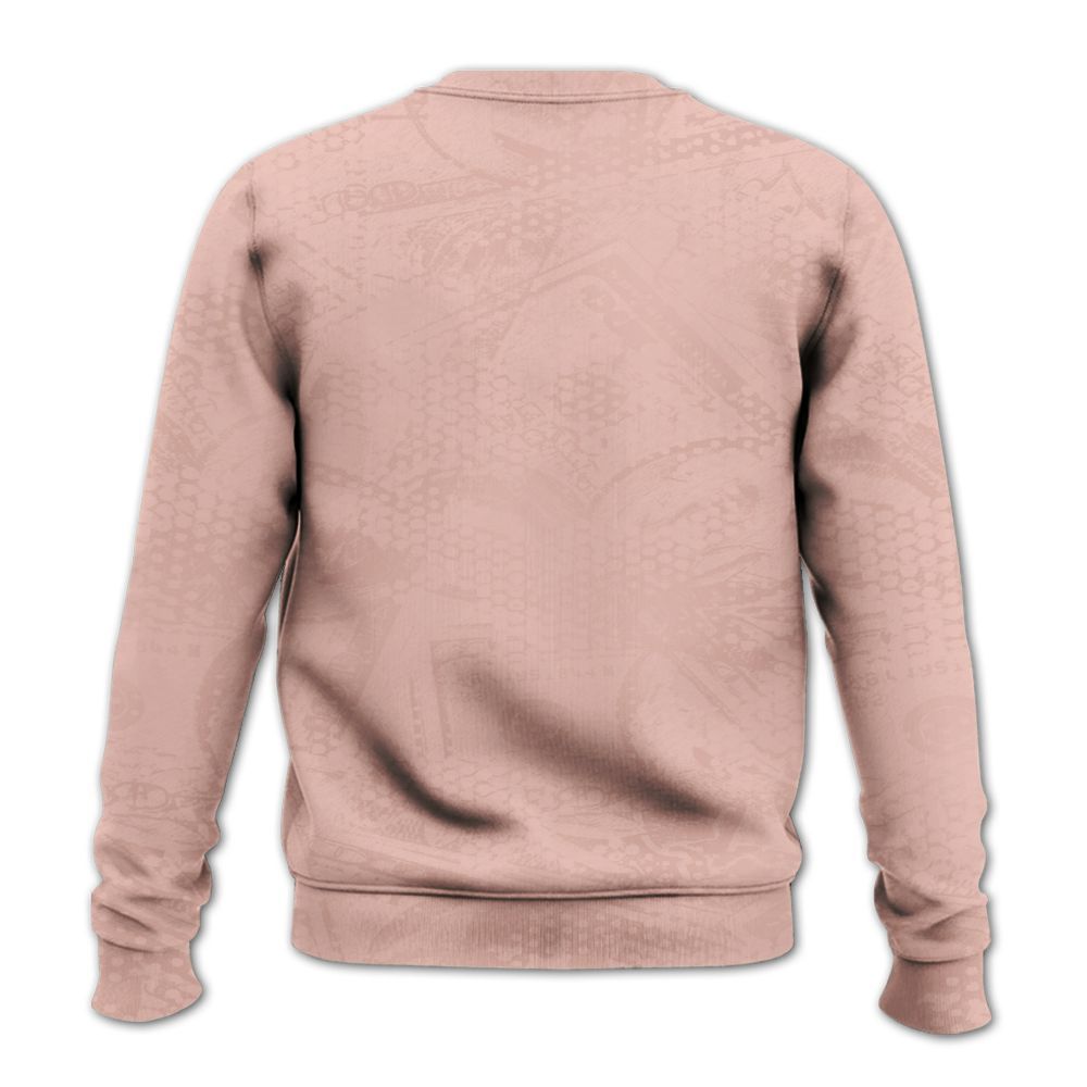 Sweatshirt To Match Dunk Low Pink Velvet - From Rags To Riches All Over Print