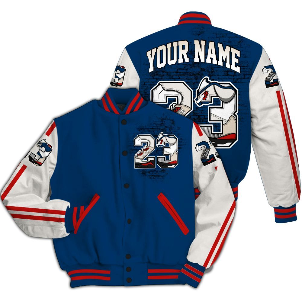 Varsity Jacket To Match Retro Rare Air 11s - Custom Name Number 23 5s All Over Print