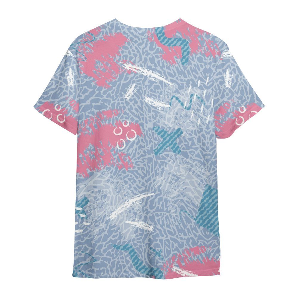 Shirt To Match Denim Pink Glow 3s - Hustle Grind Pray All Over Print