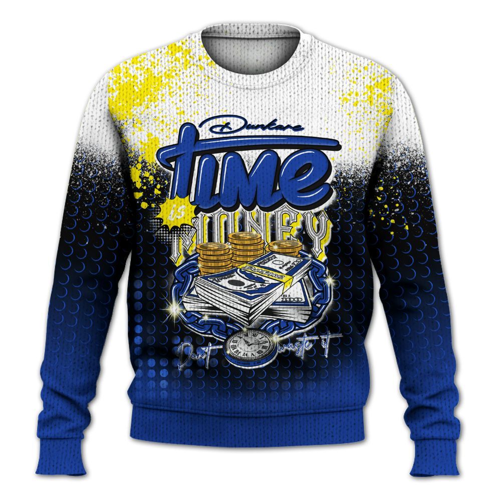 Knitted Sweater To Match Laney 14s - Halftone Time Is Money