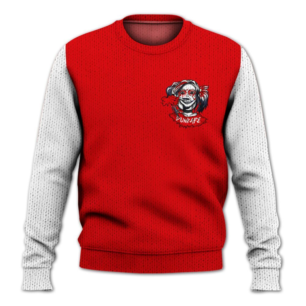 Knitted Sweater To Match Low OG Howard Bison 1s, Custom Name Bad Girl HAHA