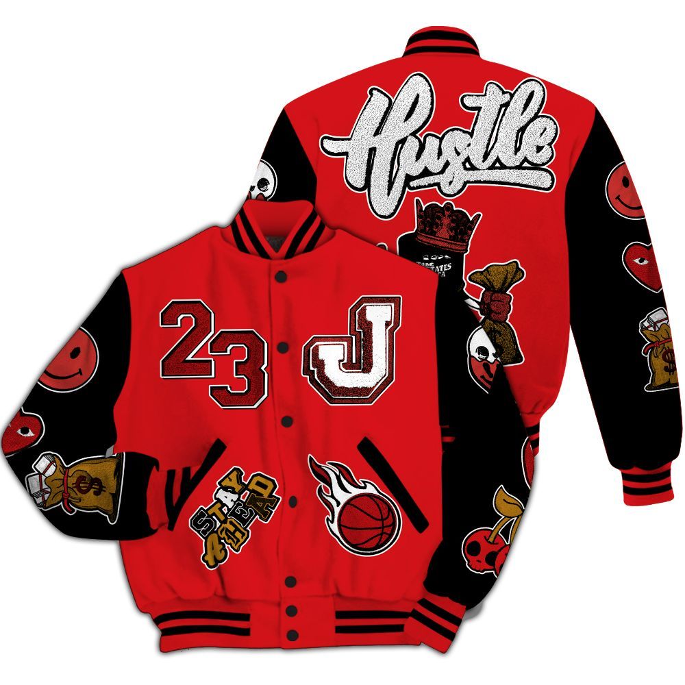 Varsity Jacket To Match Scoot Zeros Retro Portland - Hustles Money Number 23 All Over Print
