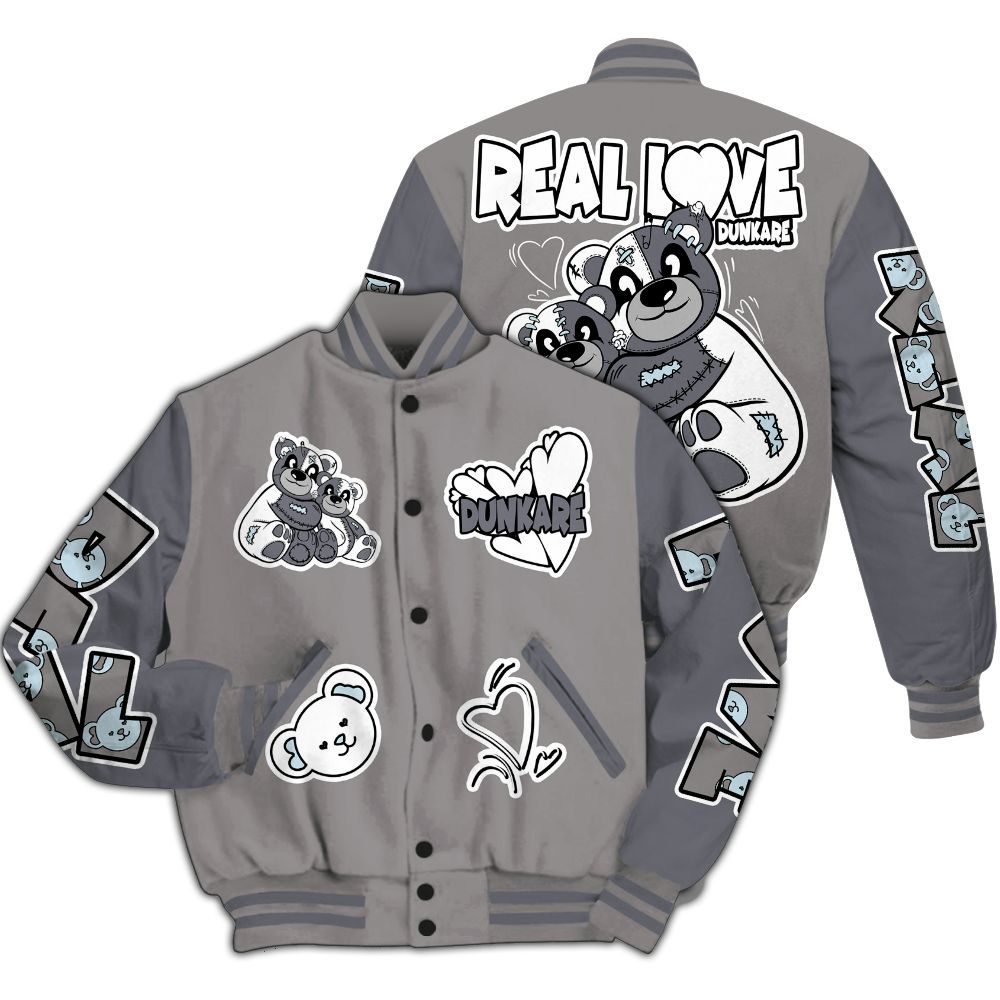 Varsity Jacket To Match Cool Grey 11s - Sincere Fondness Bear All Over Print