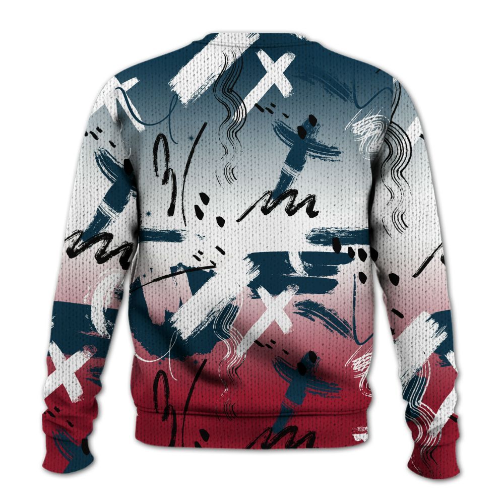 Knitted Sweater To Match Mid Multi Color 2022 1s - Money Hustle Grind Pray