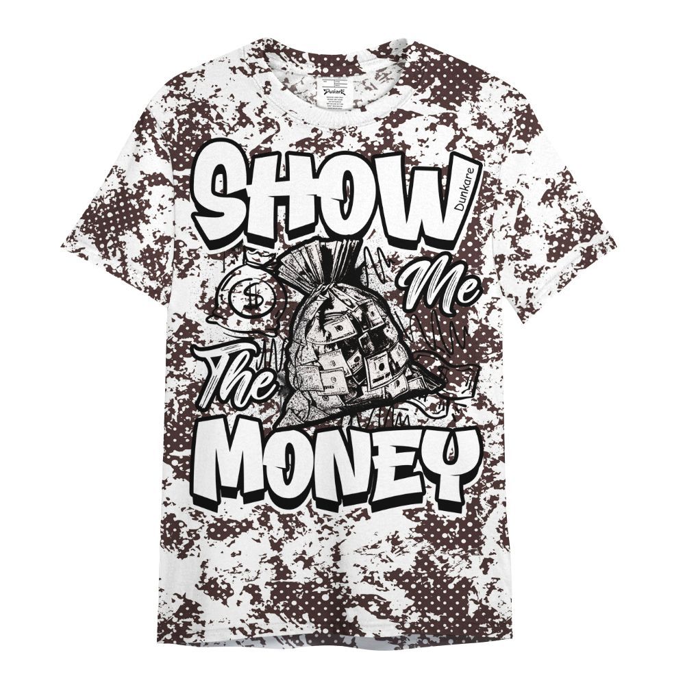 Shirt To Match Burgundy Crush 3s - Show Me The Money Retro All Over Print