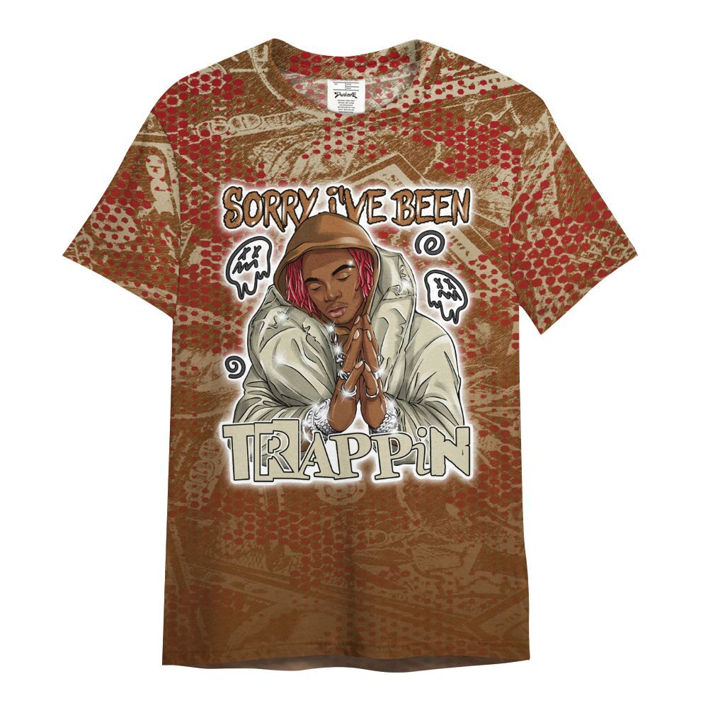 Shirt To Match Archaeo Brown 5s - Trappin' Banknote All Over Print