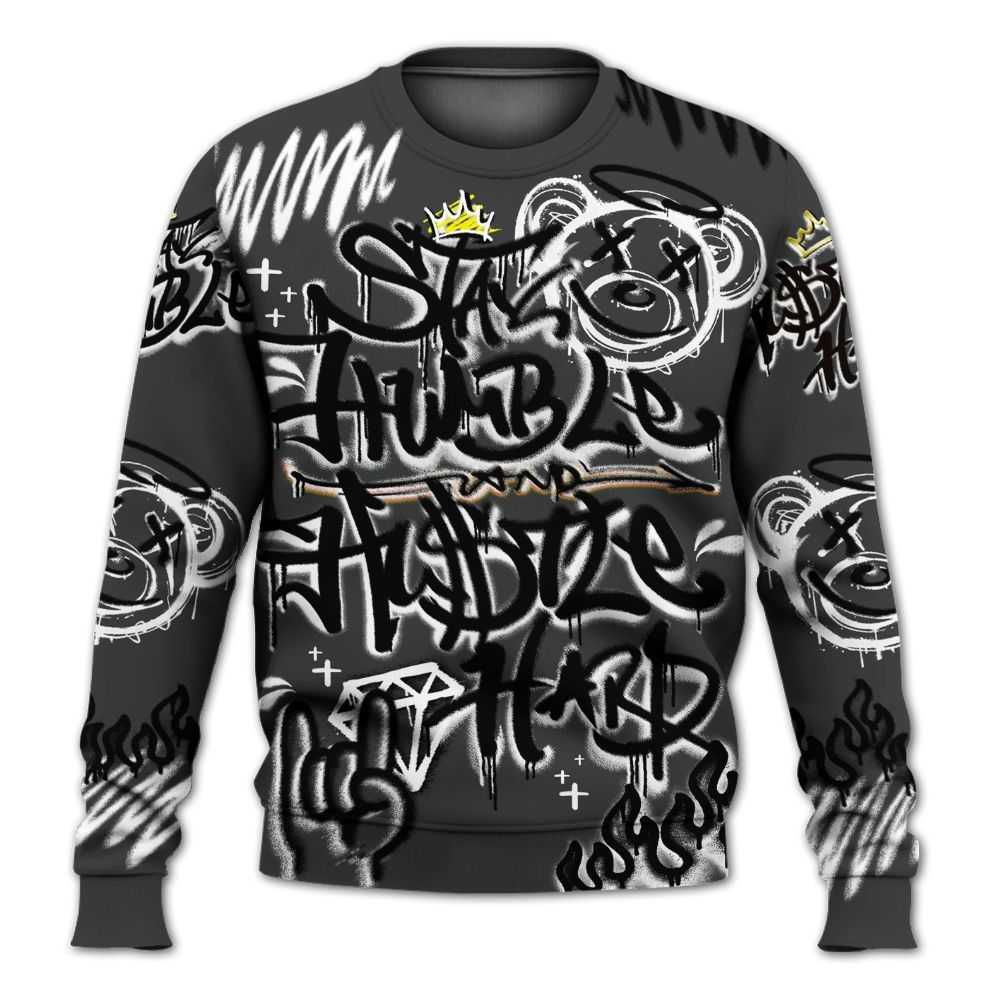 Sweatshirt To Match White Thunder 4s - Humble Drip Streetwear Graffity All Over Print