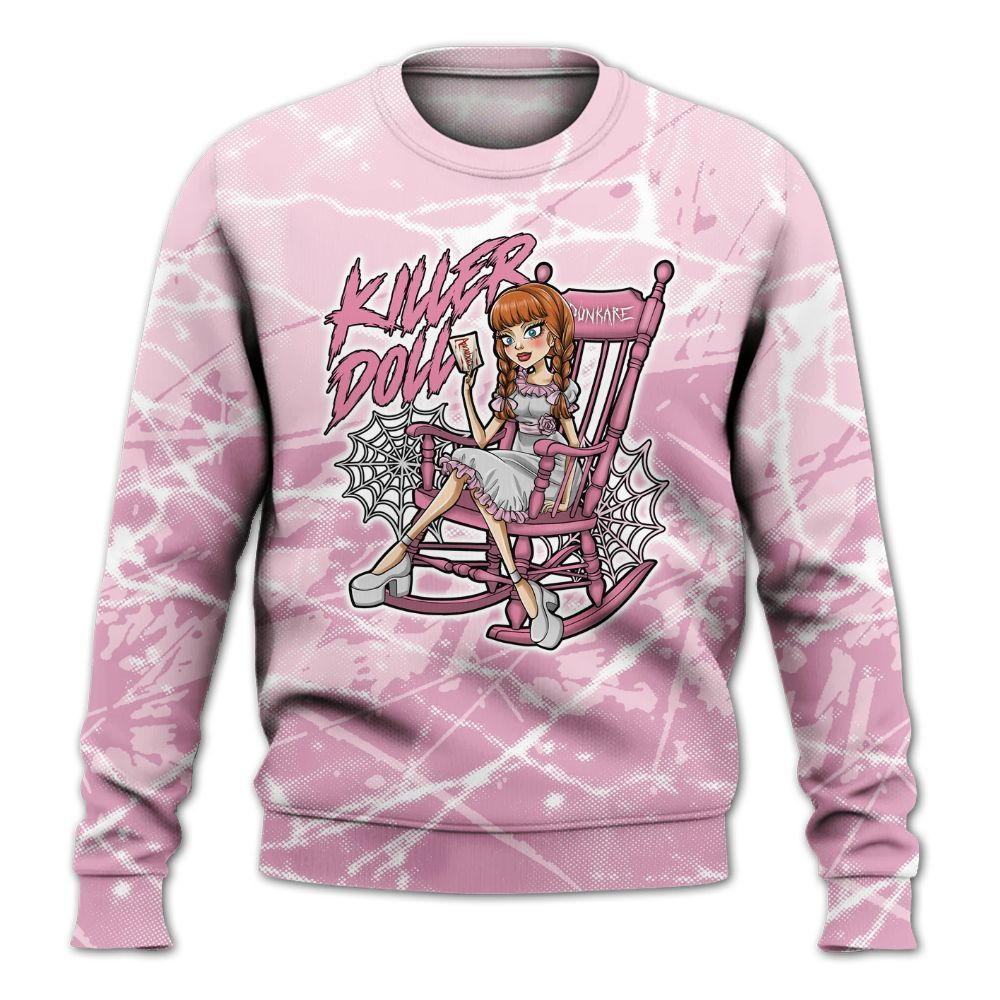 Sweatshirt To Match Orchid 4s - Killer Doll-A Halloween Profound All Over Print