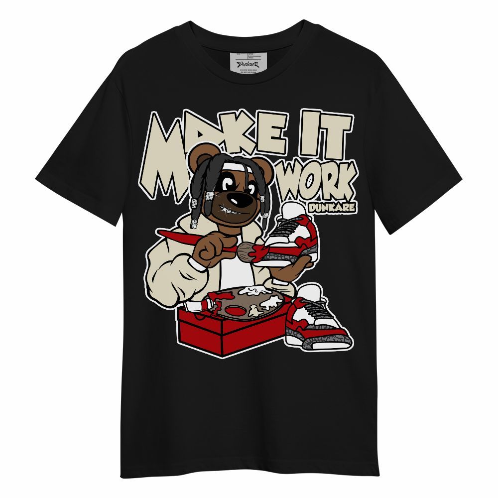 Shirt To Match Cement Grey 3s - Pull It Off Bear Unisex Shirt