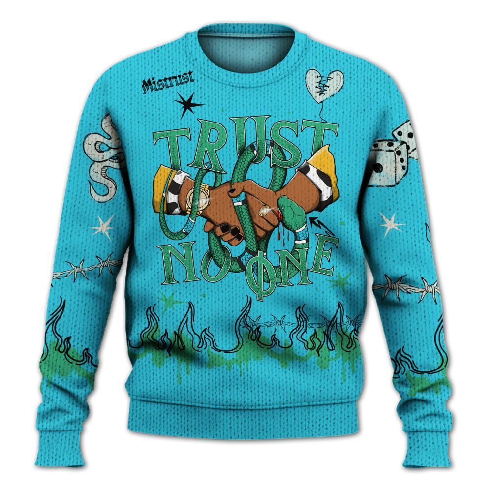 Knitted Sweater To Match Dunk Chunky Dunky - Trust No One Snake-Bite Doodle Crayon