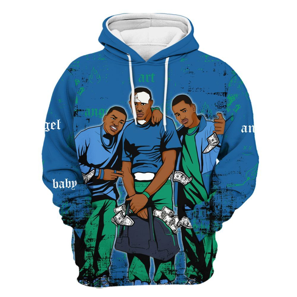 Hoodie To Match 95 Big Bubble Slate - Paid In Full Money All Over Print