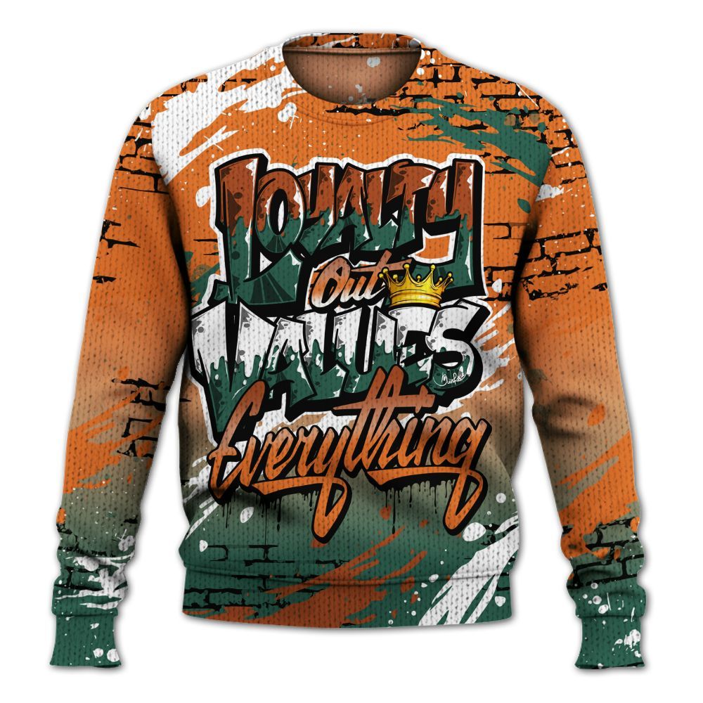 Knitted Sweater To Match Dunk Low Ceramic - Values Of Loyalty Drip