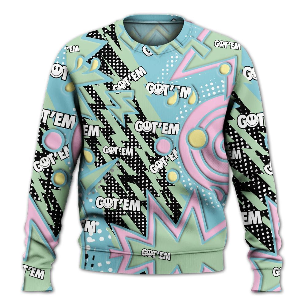 Sweatshirt To Match SB Dunk Low Visty - Retro Vintage 90s All Over Print