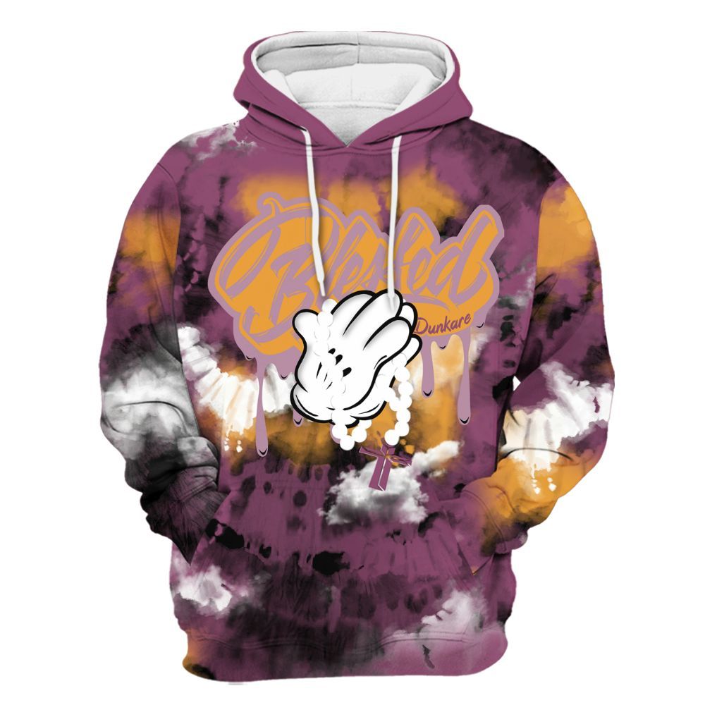 Hoodie To Match High OG Brotherhood 1s - God Blessed Tie Dye All Over Print
