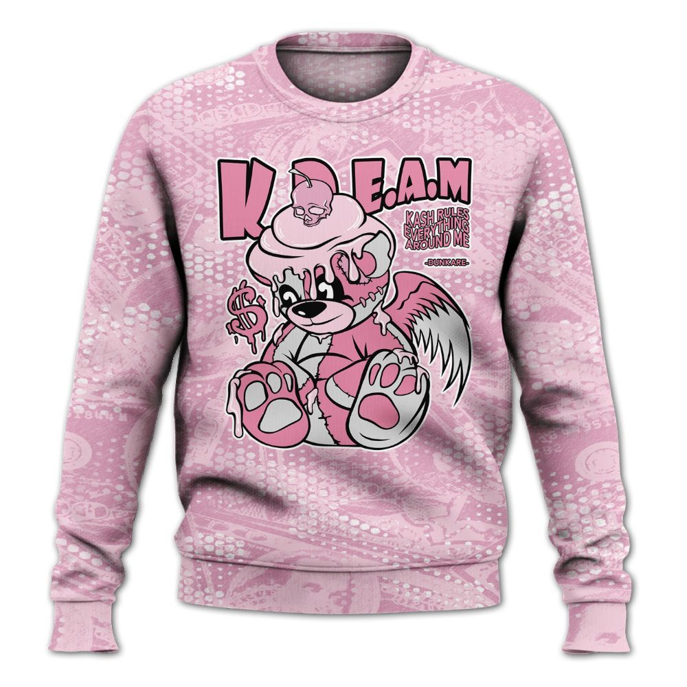 Sweatshirt To Match Orchid 4s - Loot Bear All Over Print