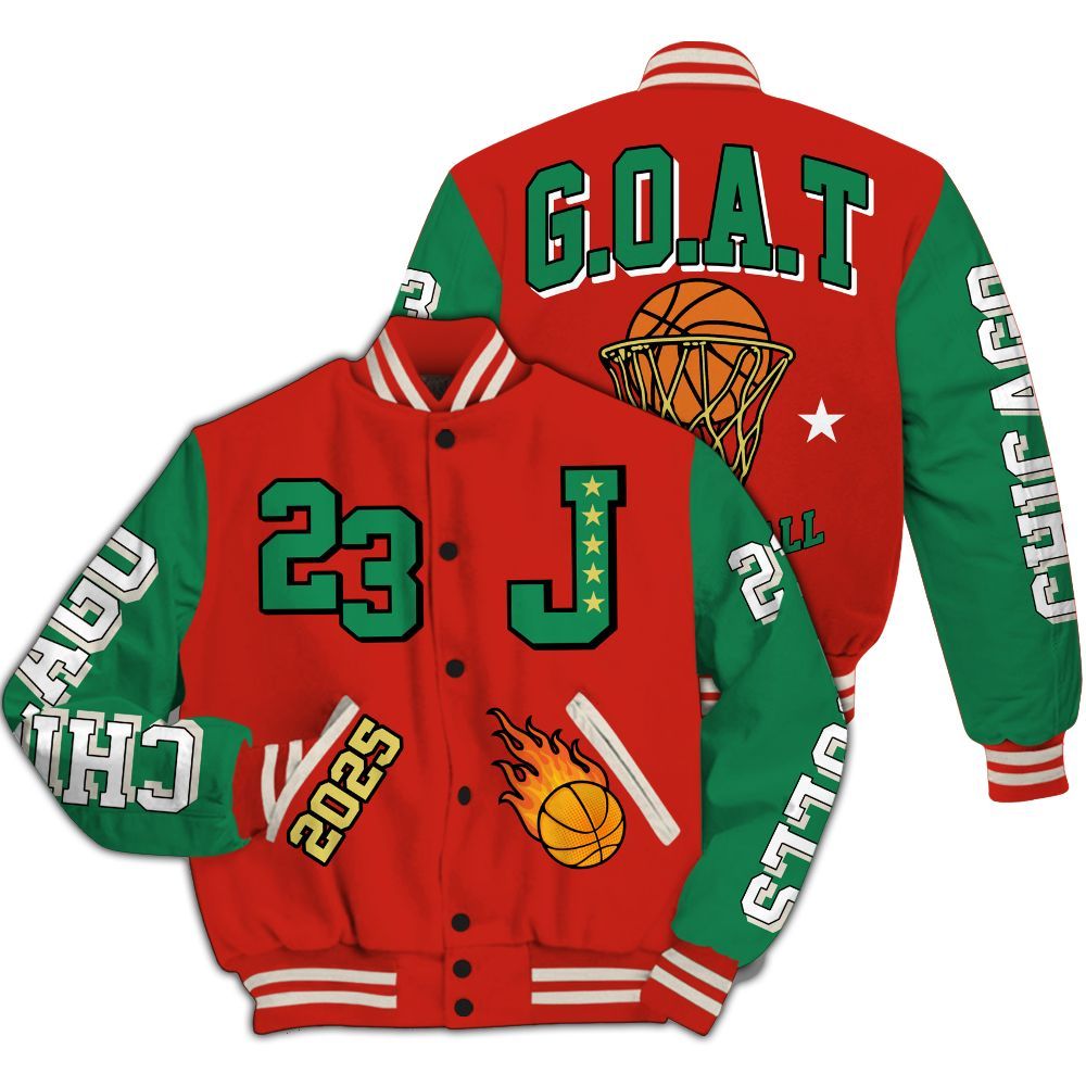 Varsity Jacket To Match Retro El Vuelo 3s - Chicago 23 Basketball All Over Print