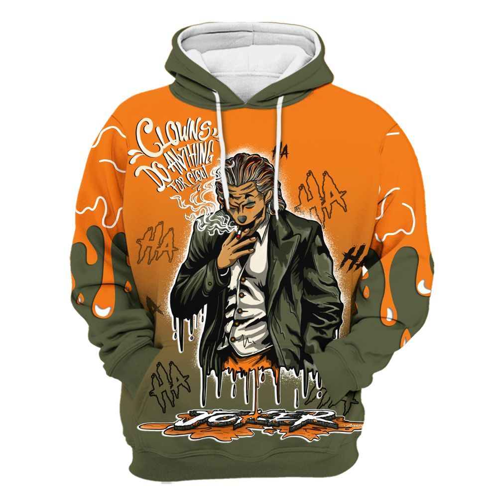 Hoodie To Match Retro Undefeated 4s - Clowns Do Anything Haha All Over Print