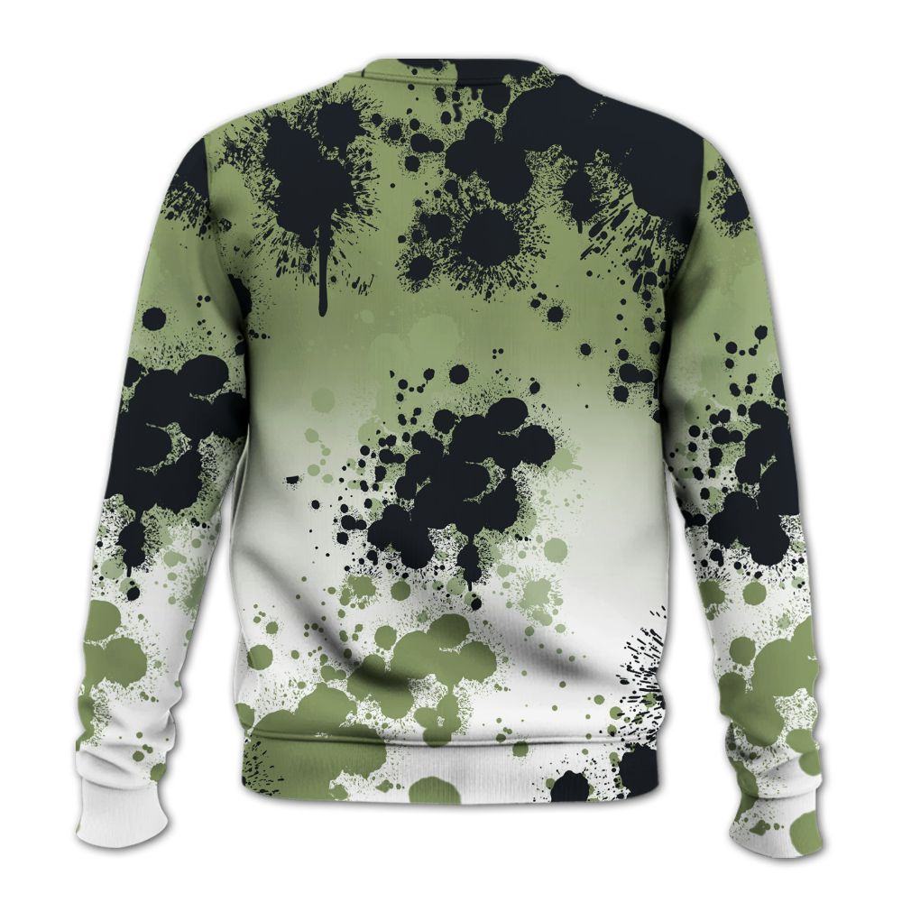 Sweatshirt To Match Oil Green 4s - Trust No One Scary All Over Print