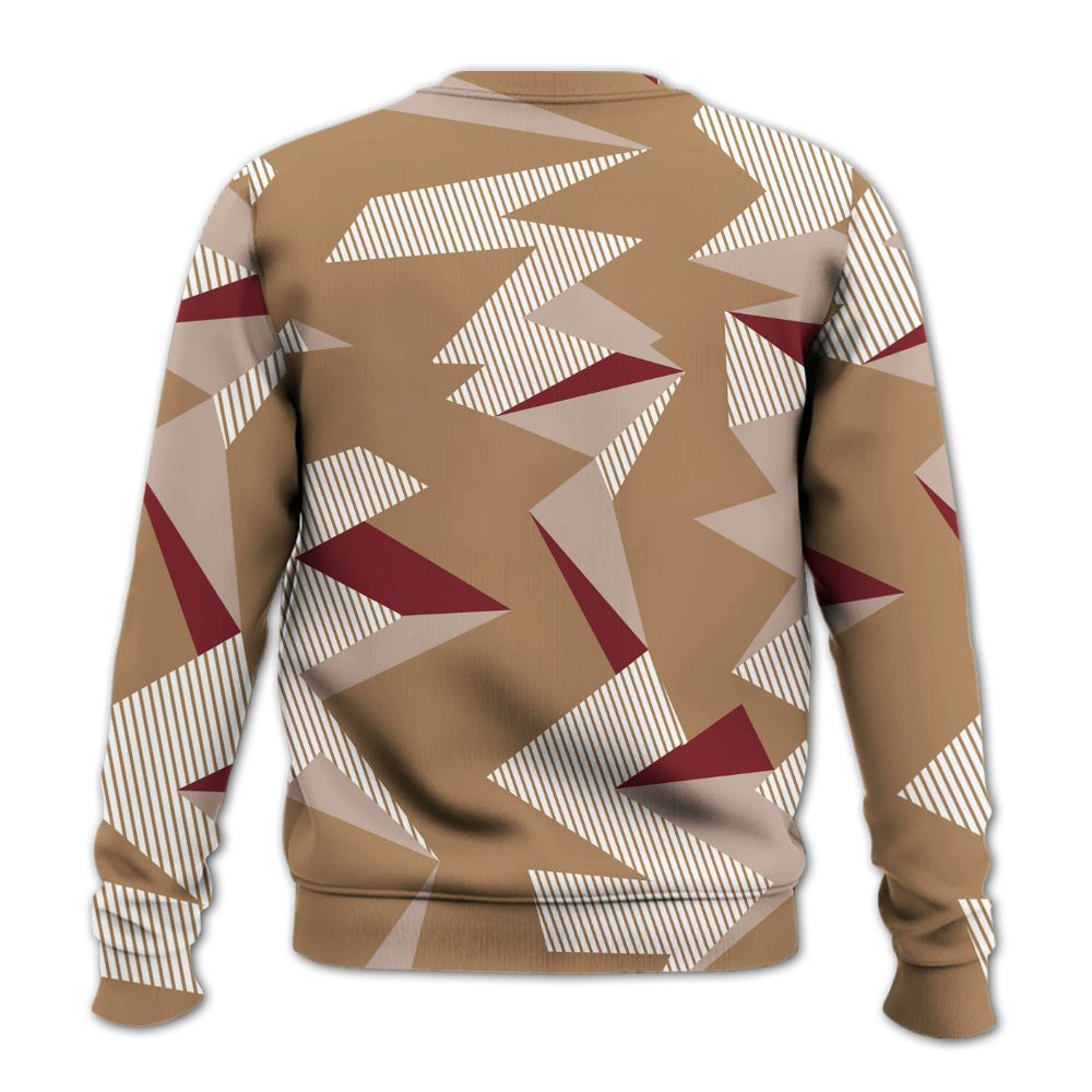 Sweatshirt To Match Kobe 4 Gold Medal - Geometric Camouflage Pattern All Over Print