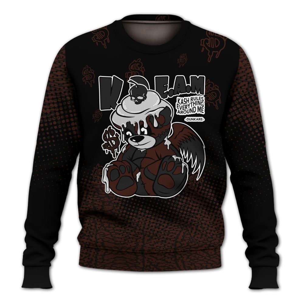 Sweatshirt To Match Air Force 1 Low Halloween Skull 2024 - Loot Bear Unique Drip All Over Print