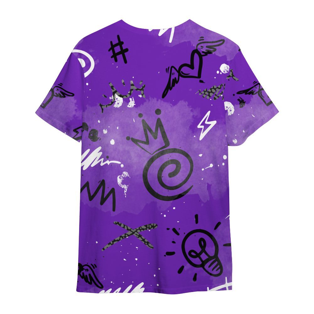 Shirt To Match Retro Dark Iris 3s - Drip Been Di2ferent All Over Print