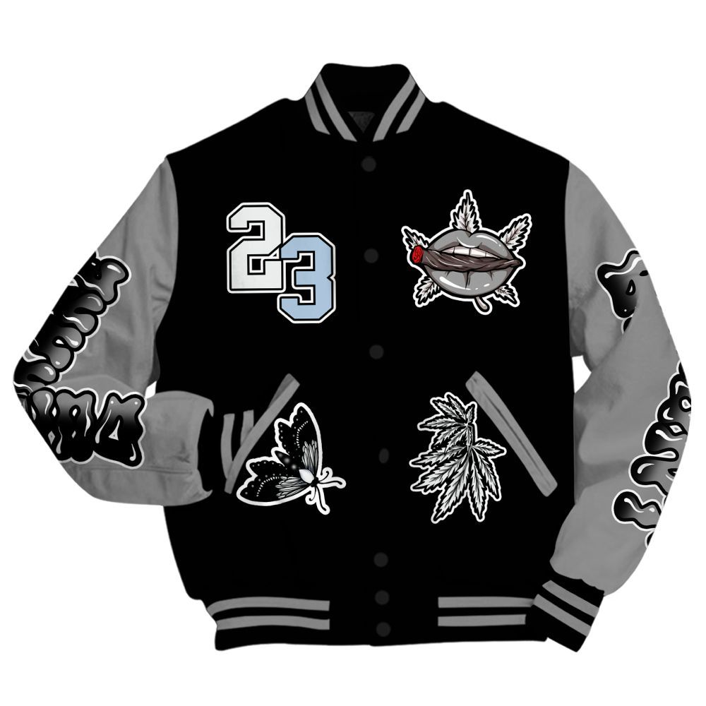 Varsity Jacket To Match Black Chrome 6s - Bluntz Unique All Over Print