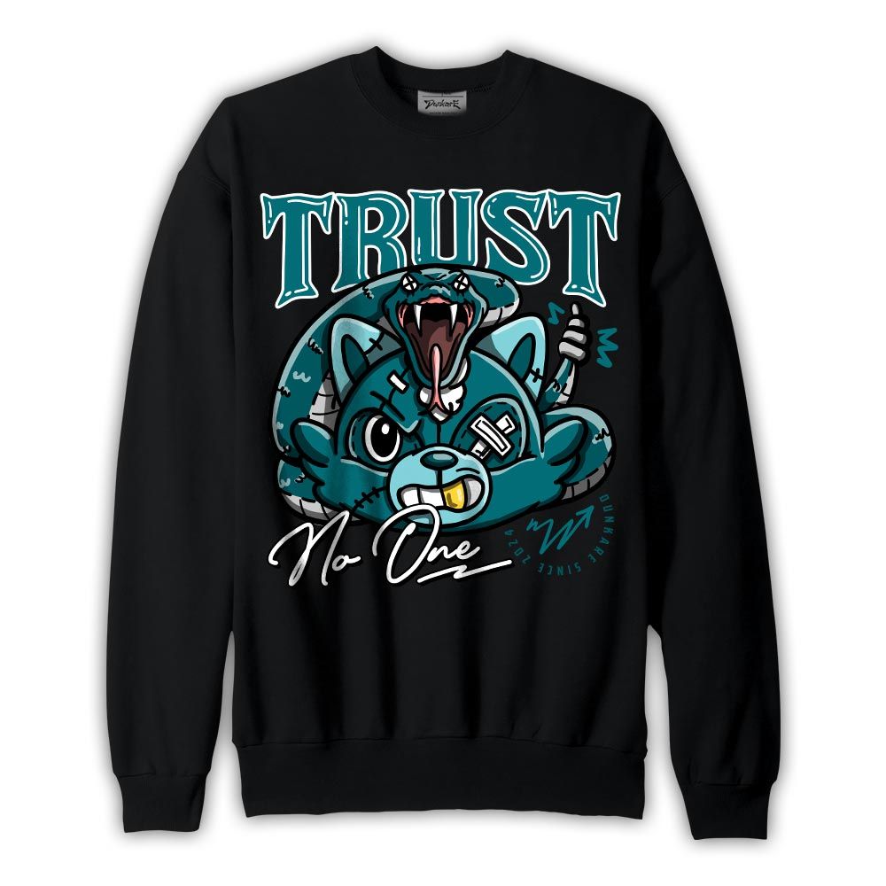 Sweatshirt To match Oxidized Green 4s Sweatshirt - Trust No Raccoon Graphic 1805 DNY