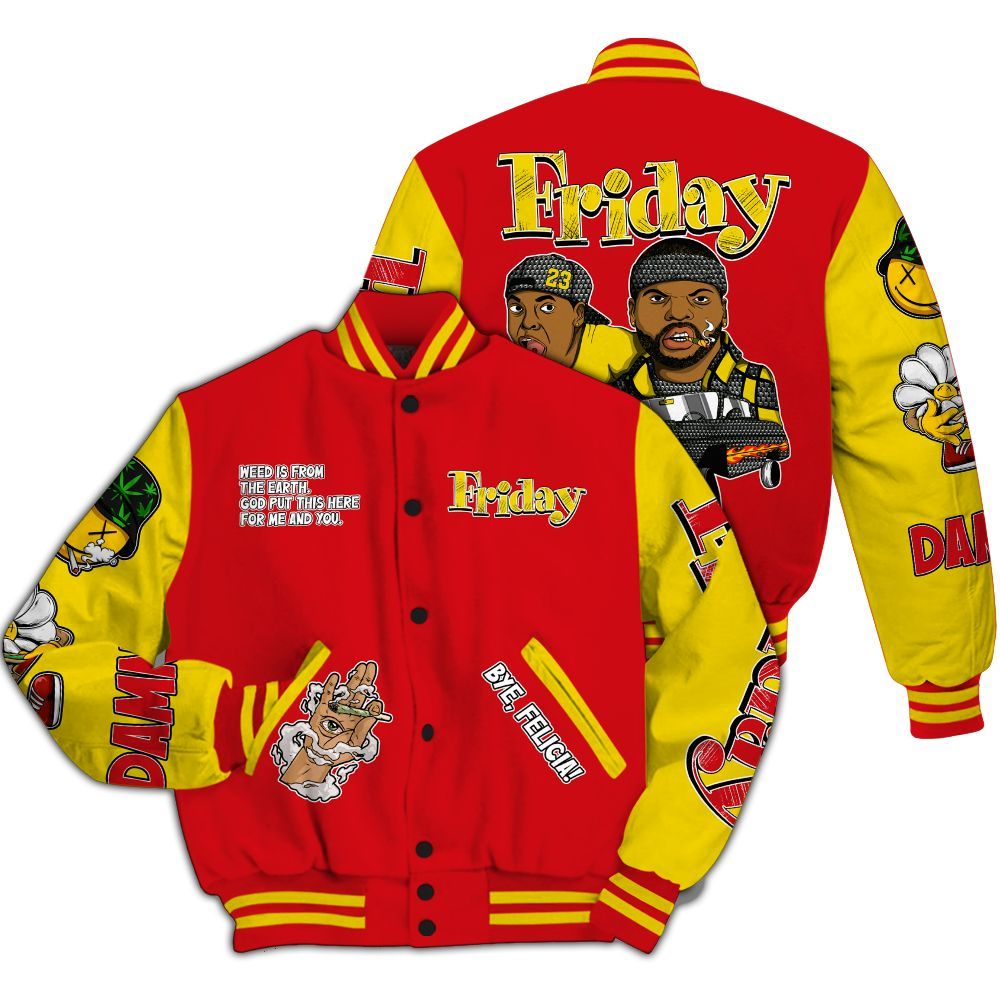 Varsity Jacket To Match Ferrari 14s - Friday Sneaker Stress Style All Over Print
