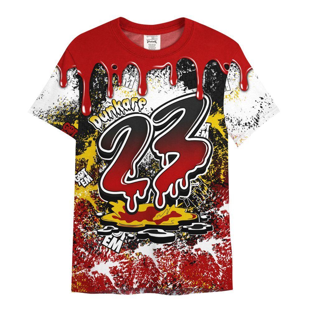 Shirt To Match Low Lucky Cat 1s - Dripping 23 Drip All Over Print