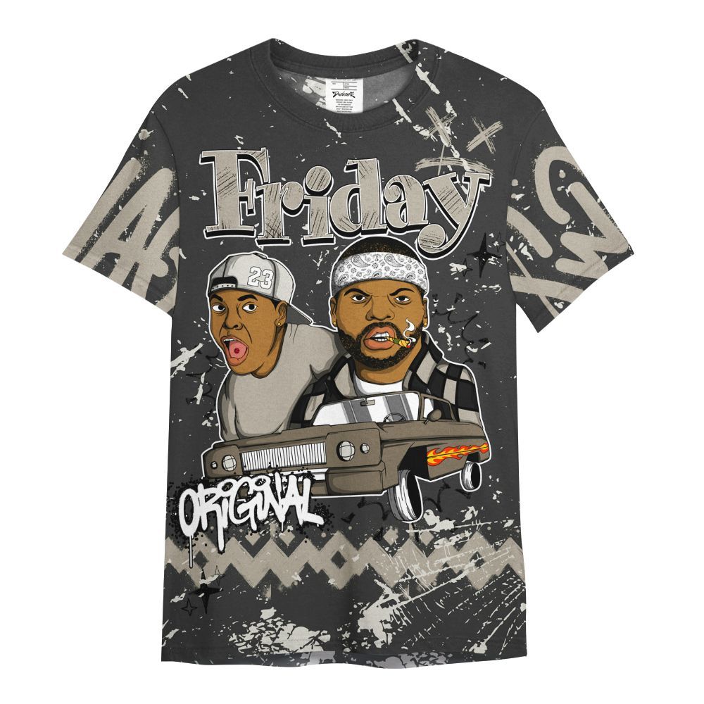 Shirt To Match RM Light Bone 4s - Friday Sneaker Crayon All Over Print