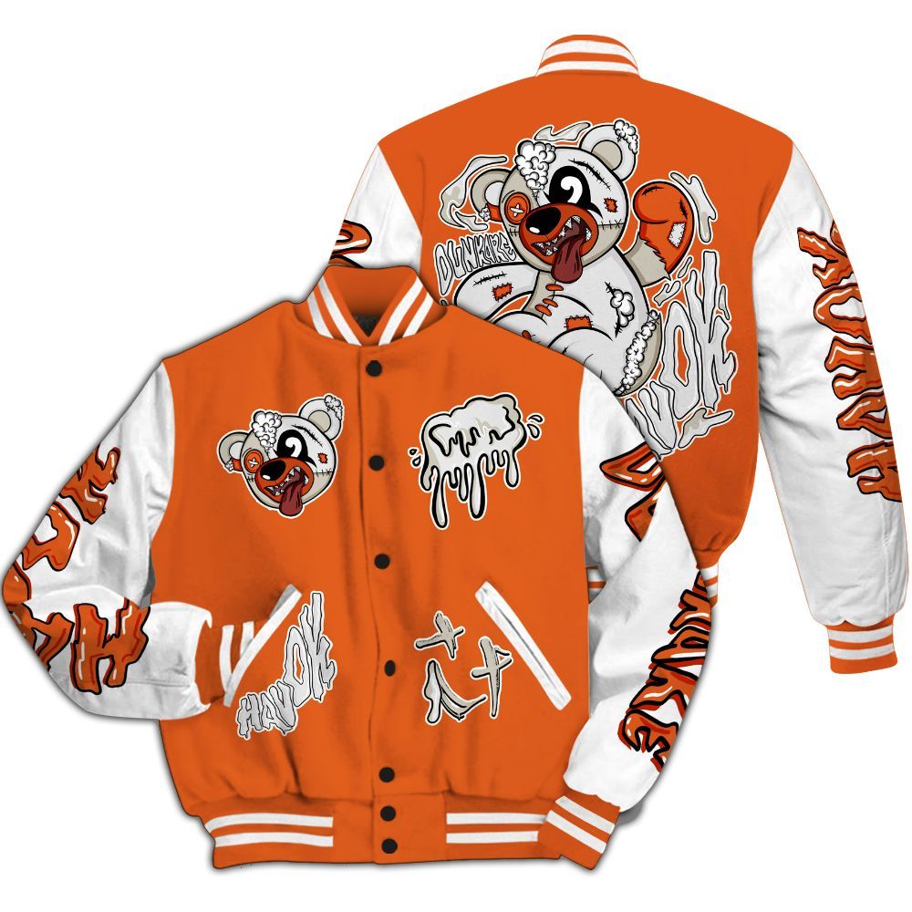 Varsity Jacket To Match High OG Starfish 1s - Havok Bear All Over Print