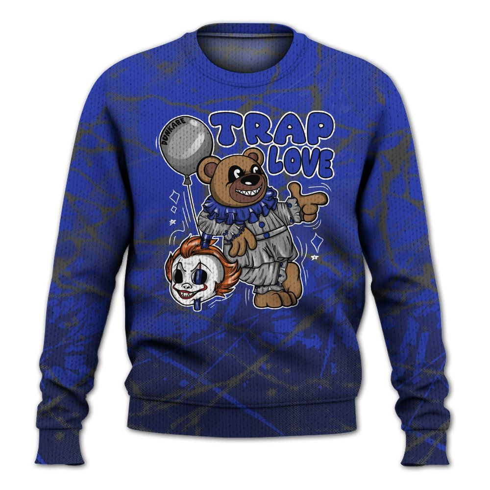 Knitted Sweater To Match Air Max Plus Black Racer Blue - Trap Loves Bear Profound