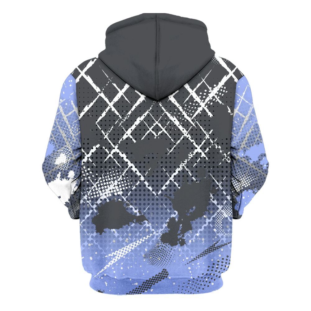 Hoodie To Match Retro Awake Racer Blue - Halftone Stand Business Dripping All Over Print