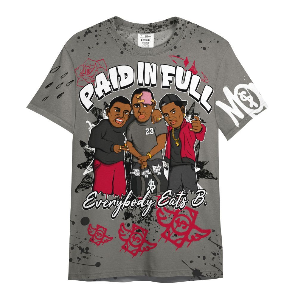 Shirt To Match Shadow 2025 10s Shirt, Everybody Paid In Full Crayon All Over Print