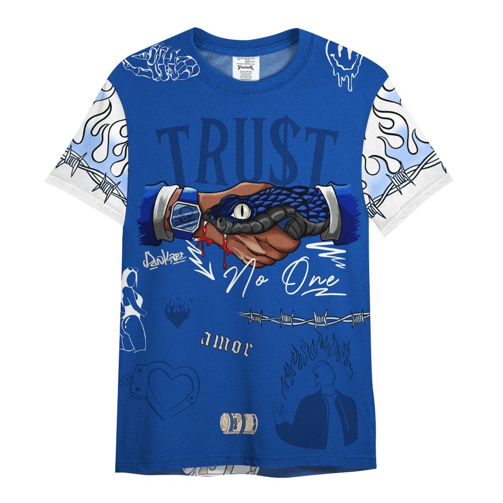 Shirt To Match Low Game Royal 1s - Snake Trust No One All Over Print