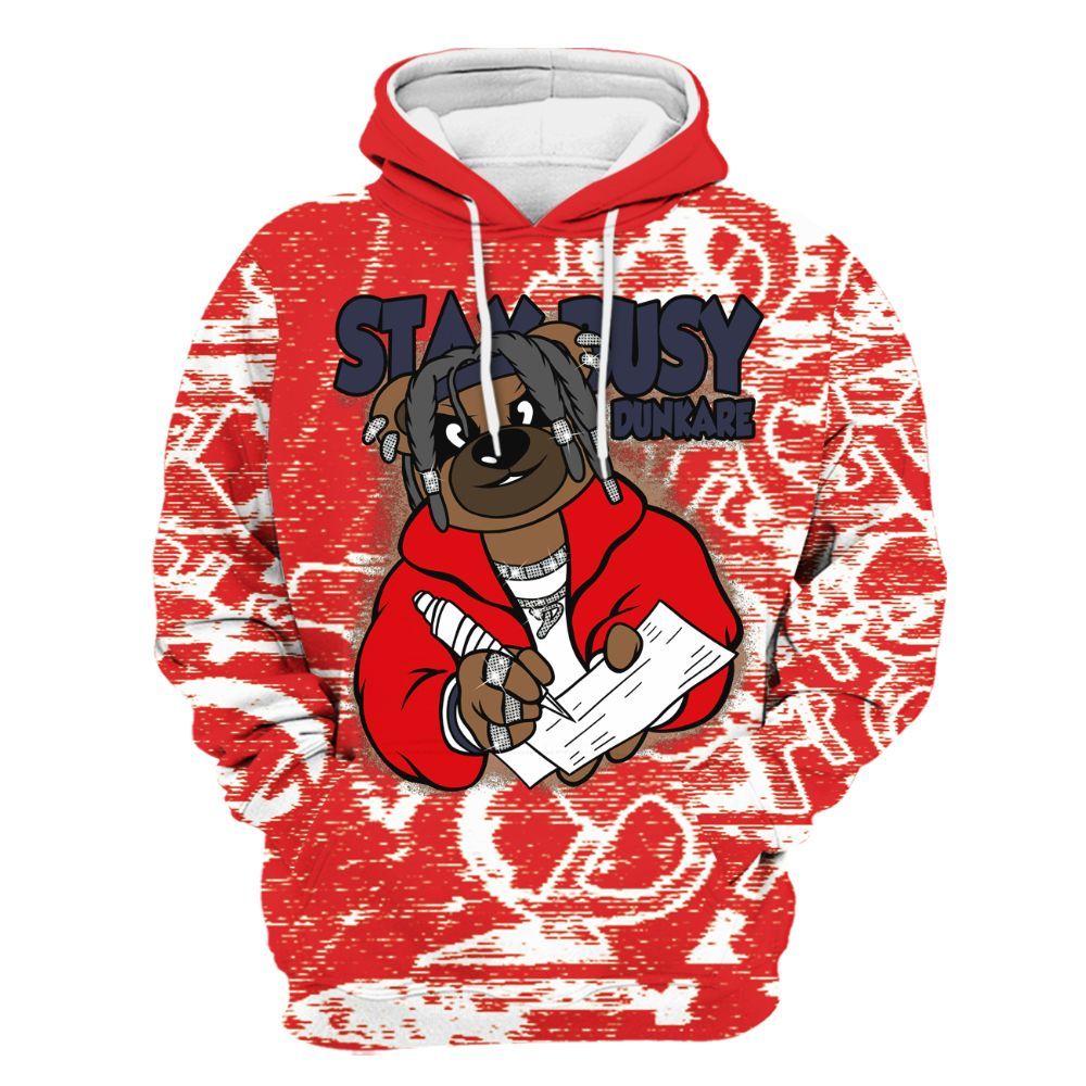 Hoodie To Match Low OG Howard Bison 1s - Maintain Activity Bear Avant-Garde All Over Print