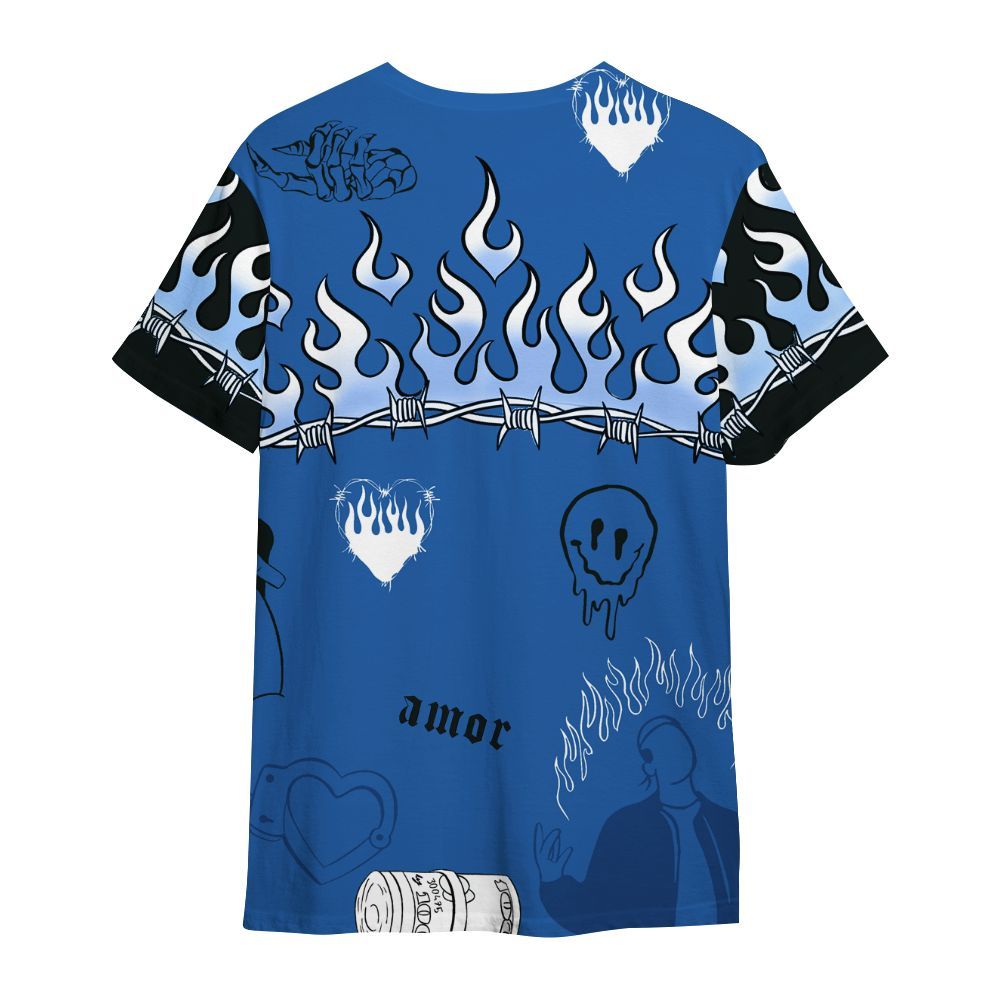 Shirt To Match Brave Blue 13s - Snake Trust No One All Over Print