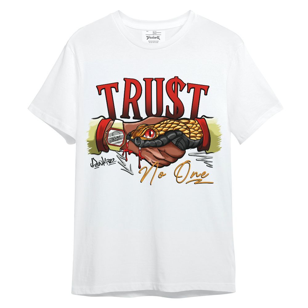 Shirt To Match Retro Sunset 2026 5s - Snake Trust No One Graphic