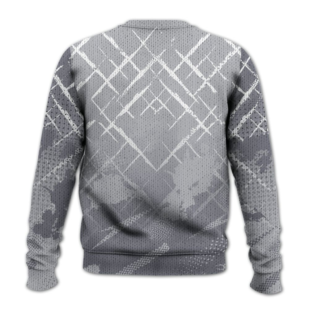 Knitted Sweater To Match Low Cement Grey 11s - Halftone Stand Business Dripping
