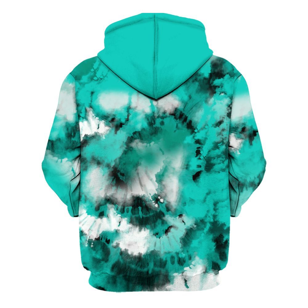 Hoodie To Match Dunk Low Clear Jade - God Blessed Tie Dye All Over Print