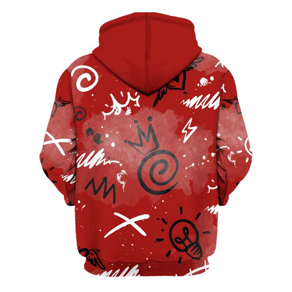 Hoodie To Match High OG Varsity Red 1s - Drip Been Di2ferent All Over Print