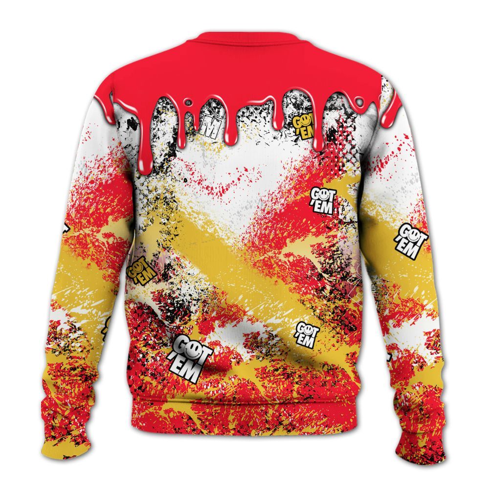 Sweatshirt To Match KD 18 Air Bakin - Dripping 23 Drip All Over Print