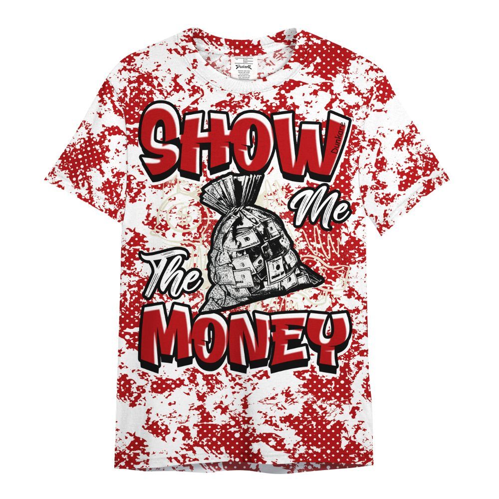 Shirt To Match Cement Grey 3s - Show Me The Money Retro All Over Print