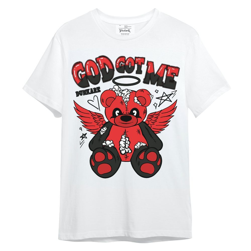 Shirt To Match Red Thunder 4s - Gods Guides Me Bear Unisex Shirt
