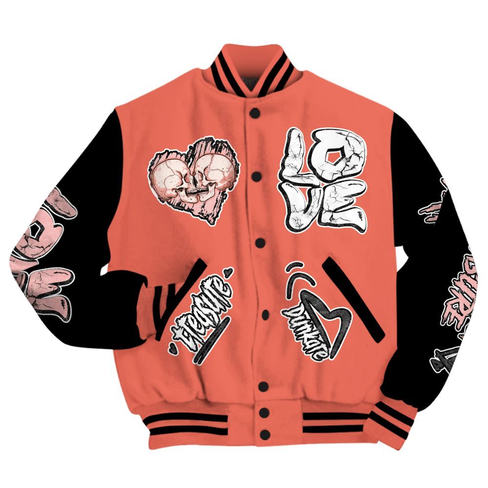 Varsity Jacket To Match Low OG PSG 1s - Skull Bear All Over Print