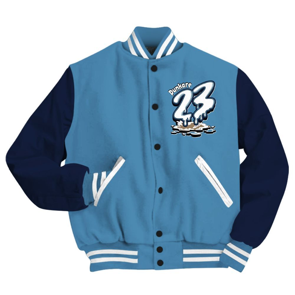 Varsity Jacket To Match Air Force 1 Stash - Custom Name 23 Drip All Over Print