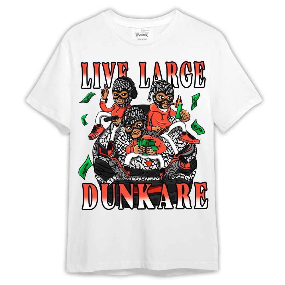 Shirt To Match Georgia Peach 3s - Live Large Shirt Outfit 3 Cosmic Clay 1005 TCD